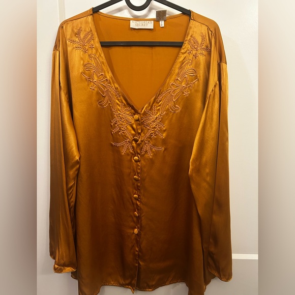 Vintage 100% silk golden label pajamas set  Victoria Secret - Picture 7 of 12